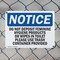 Signmission Do Not Deposit Feminine Hygiene Products, 14 in W x Rectangle, Plastic OS-2PACK-NS-P-1014-L-11141 - alternate 4